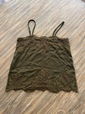 Luna B Green Lace Top - M